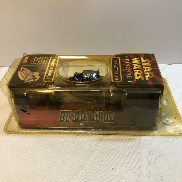 Star Wars Episode 1 DARTH MAUL Die-cast Watch 1999 Sealed - Picture 7 of 9